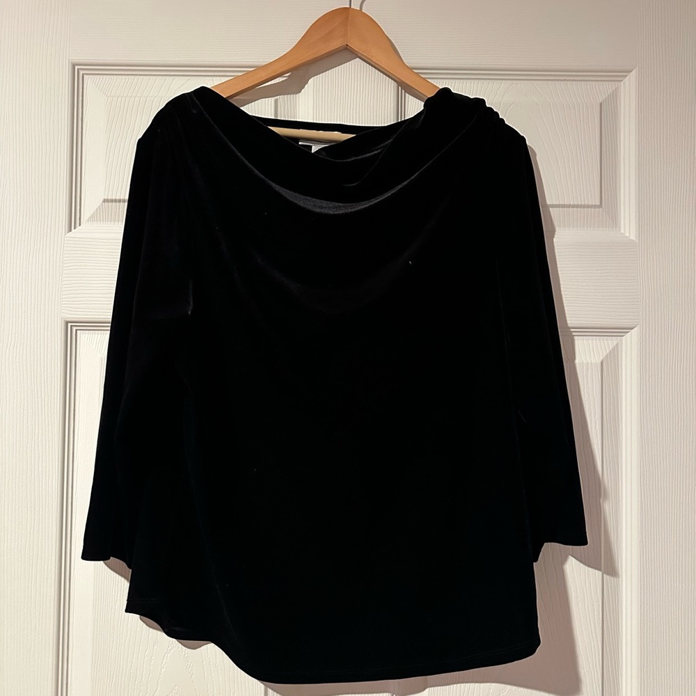 Coldwater Creek Velvet Top